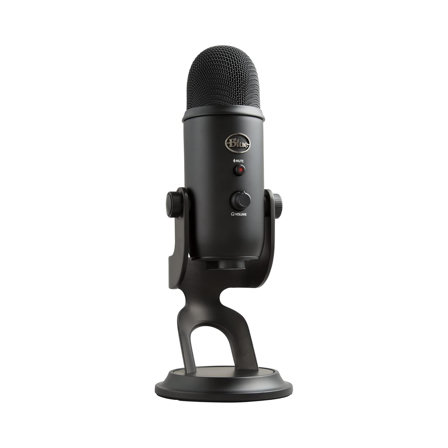 Microphones Blue Yeti, Micro USB pour Enregistrer, Streaming, Gaming, Podcast, PC & Mac - Noir