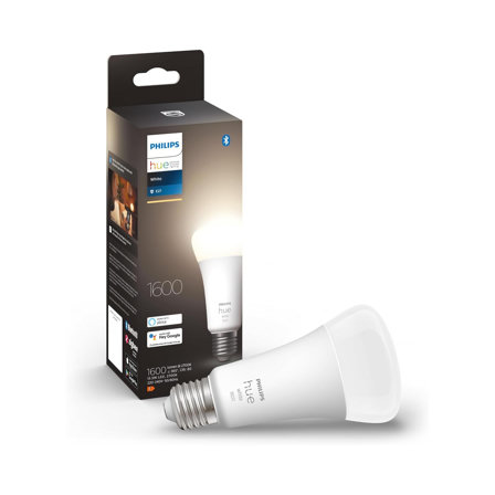 Philips Hue Soft White Ampoule E27 100W, Compatible Bluetooth