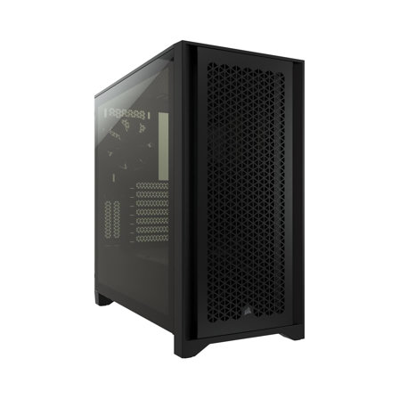 Boîtier ATX Corsair 4000D Airflow  Moyen Tour en Verre Trempé - Noir