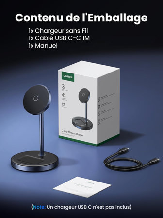 Chargeur Induction UGREEN MagFlow
