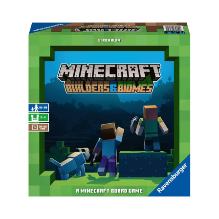 Jeu de société Ravensburger : Minecraft Builders & Biomes - A partir de 10 ans