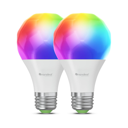 Pack de 2 Ampoules Wifi  Nanoleaf Matter Essentials LED E27 Connectées RGBW