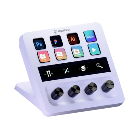 Elgato Stream Deck + White - USB-C - boutons et touches LCD, compatible Mac, PC
