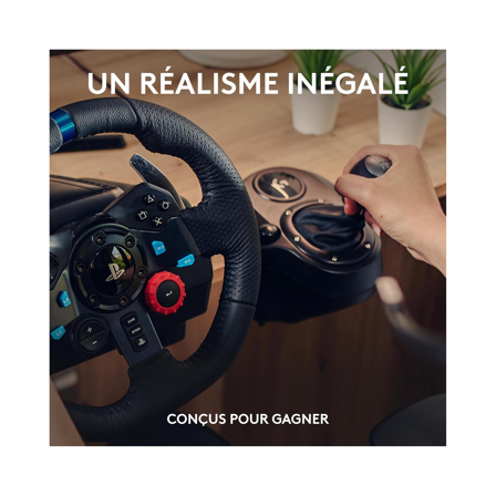 Volant de course Logitech G G29 SE Driving Force avec pédalier et levier de vitesse - pour PS5, PS4 et PC, Mac - Noir