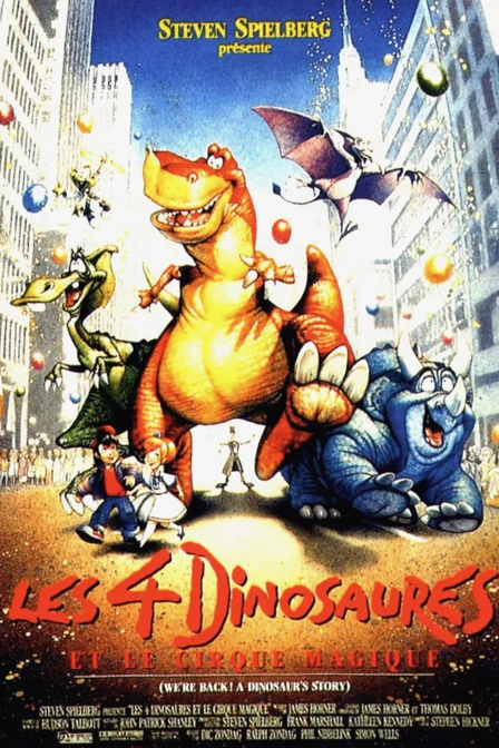 les quatre dinosaures et le cirque magique