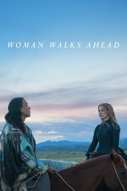 woman walks ahead