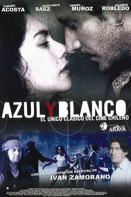 azul y blanco