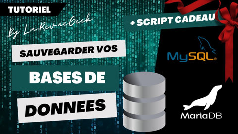 Comment sauvegarder une base de données MySQL comme un PRO + Bonus je partage un script gratuit !