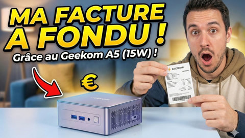 Geekom A5 : Comment ne pas craquer pour ce MiniPC évolutif qui ne consomme presque rien !