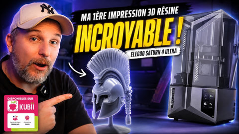 Ma 1ère impression 3D résine… Résultat INCROYABLE avec l’Elegoo Saturn 4 Ultra !