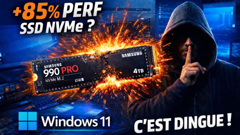 +85% de PERF SSD NVMe ? J'ai testé ce "Hack" Windows 11 pour optimiser les perfs (C'est dingue !)