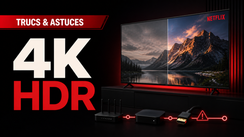 Netflix reste en HD ? Voici ce qui bloque vraiment la 4K et le HDR