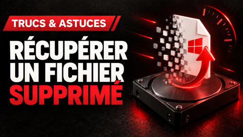 Récupérer un fichier supprimé sous Windows avant qu’il soit écrasé