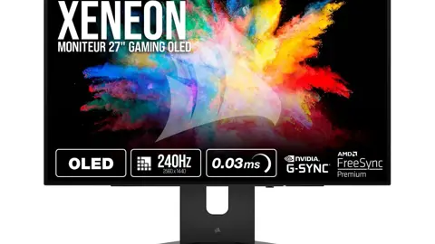 Corsair XENEON 27QHD240 OLED 27 Pouces - 2560 x 1440, 240Hz, 1ms, FreeSync Premium, HDR10, DisplayPort, HDMI, USB-C