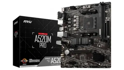  Carte mère Micro-ATX MSI A520M Pro - AMD Ryzen 3000 gen. 3, AM4, DDR4, M.2, USB 3.2 Gen 1 Type A, DisplayPort, LAN