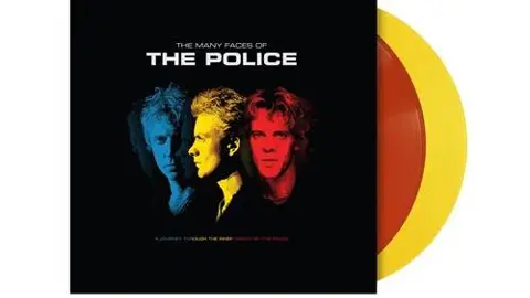 Vinyle Many Faces Of The Police Jaune et Rouge Transparent