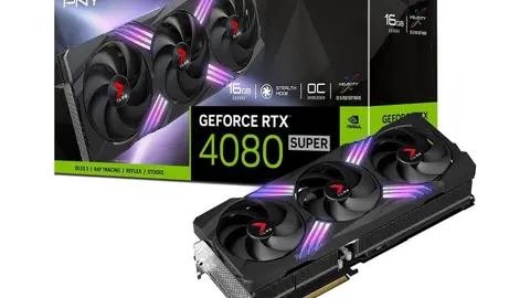PNY GeForce™ RTX 4080 Super™ 16GB XLR8 Gaming VERTO™ Epic-X RGB™ Overclocked Triple Fan DLSS 3