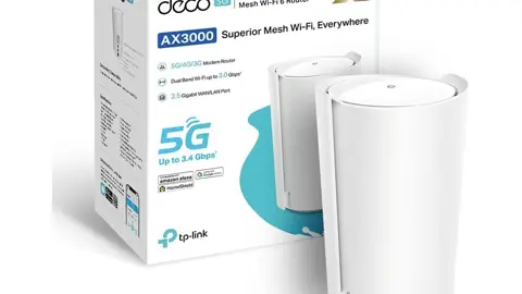 Routeur WiFi 6 TP-Link Routeur 5G Deco X3000-5G Mesh, Port 2.5G, 2 Ports Gigabit