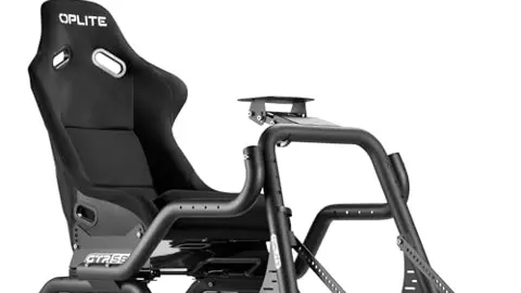 Oplite GTR S8 Infinity Force Cockpit professionnel pour Simulation de Course Pilotage Simracing et Flightsim avec tubes de renfort latéraux