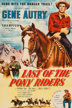 last of the pony riders