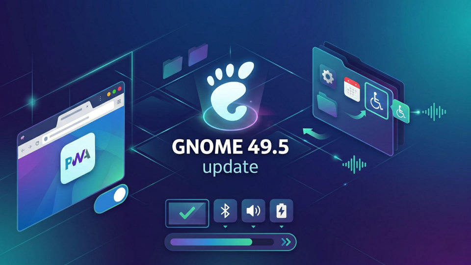 Gnome 49.5 débarque : une mise à jour qui mise sur l'accessibilité et la stabilité