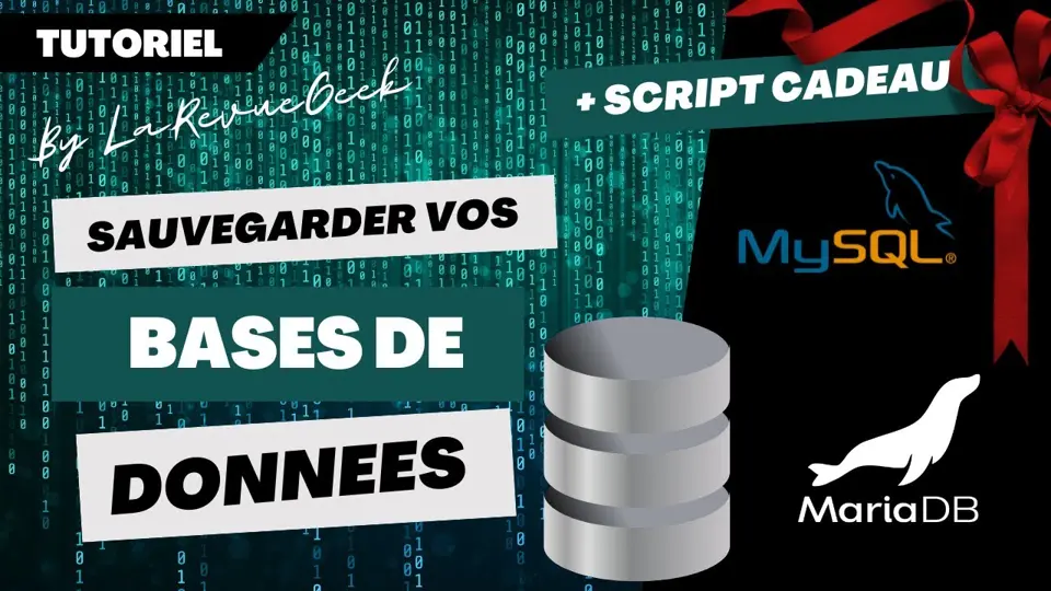 Comment sauvegarder une base de données MySQL comme un PRO + Bonus je partage un script gratuit !