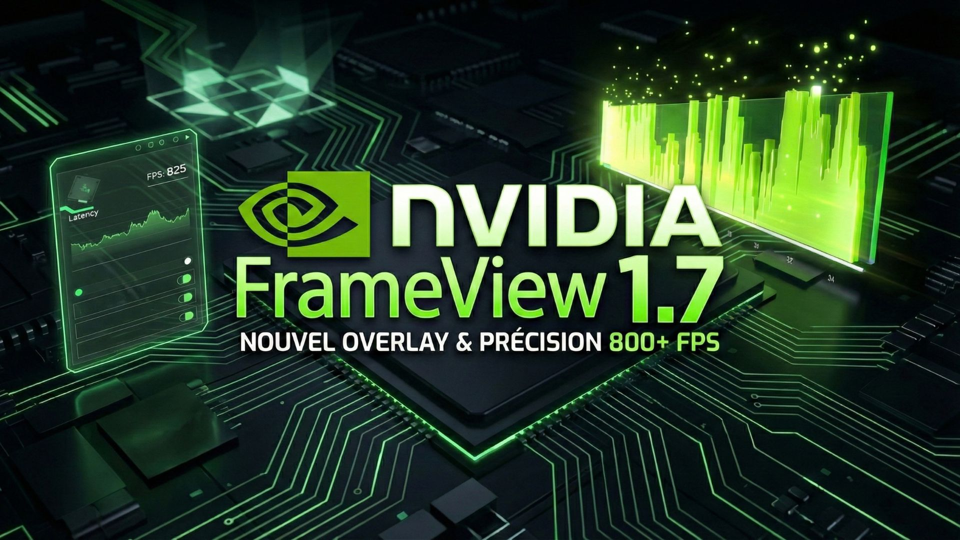 NVIDIA FrameView 1.7 : un overlay personnalisable et une précision chirurgicale à 800+ FPS