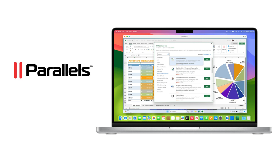 Parallels Desktop 20.1 : L'IA d'Apple s'invite dans Windows