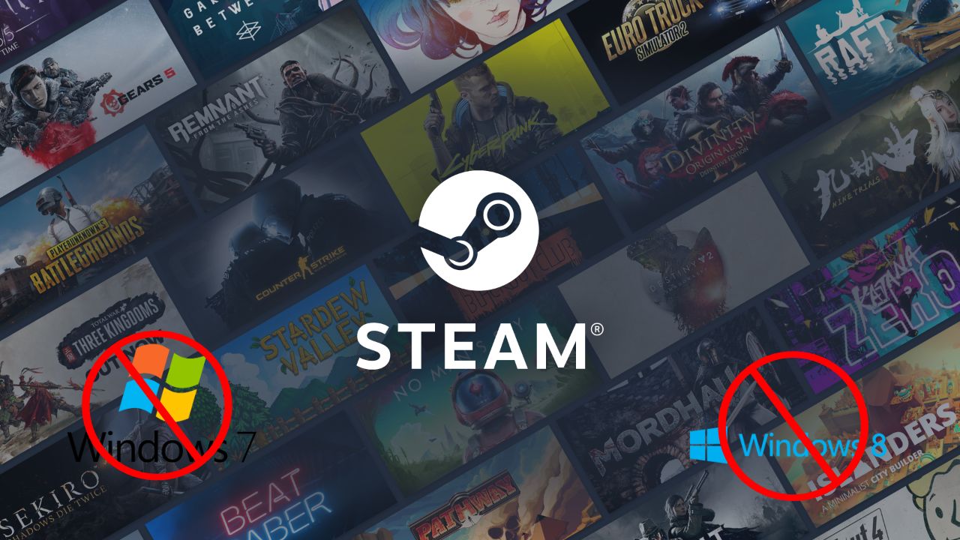 Steam met fin au support de Windows 7 et 8
