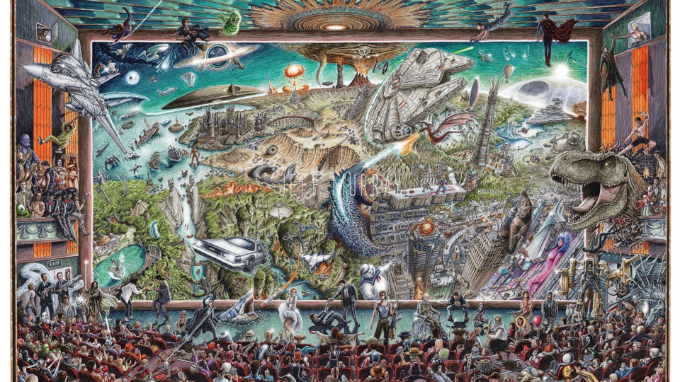 Trouverez-vous les 130 films présents dans cet oeuvre d'art ?