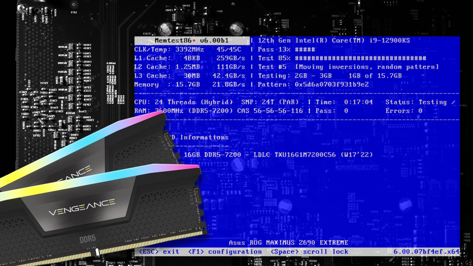 Memtest86+ 8.00 : suivi de la température DDR5, mode sombre et compatibilité CPU à jour !