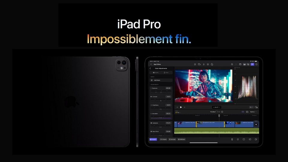 Apple présente l'iPad Pro M4 : Un bond en avant technologique...qui pique !