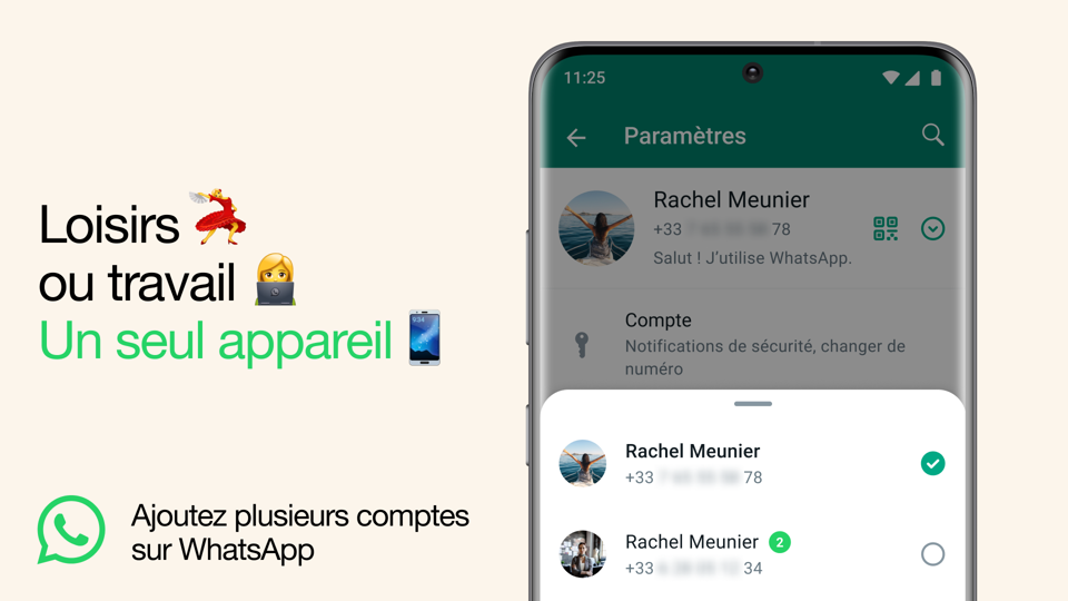 Le Saviez-Vous ? WhatsApp a introduit les comptes multiples
