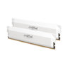 Crucial Pro RAM DDR5 32Go Kit (2x16Go) 6000MHz CL36, Intel XMP 3.0 / AMD Expo - Blanc