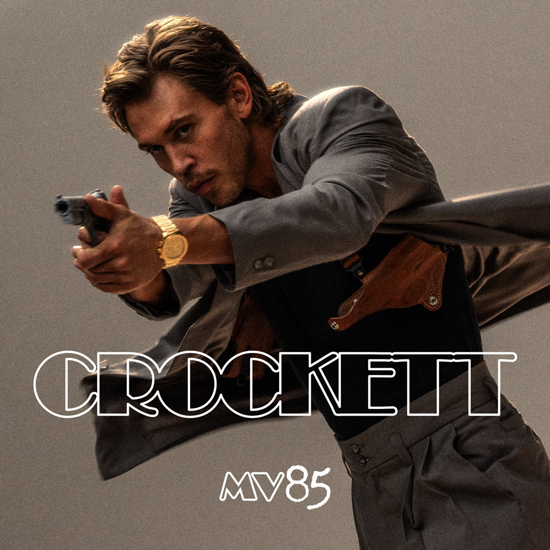 Austin Butler en Sonny Crockett dans le premier portrait officiel de Miami Vice ’85.